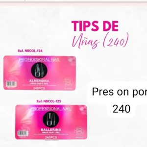 Uñas pres on niña bonita por 240 und