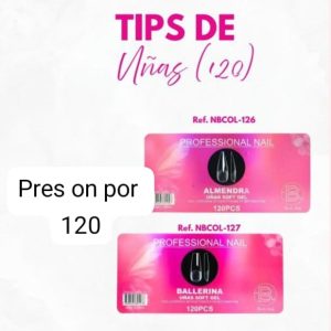 uñas pres on niña bonita por 120 und