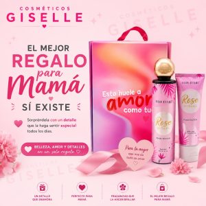 Set de colonia y crema en caja para detalle