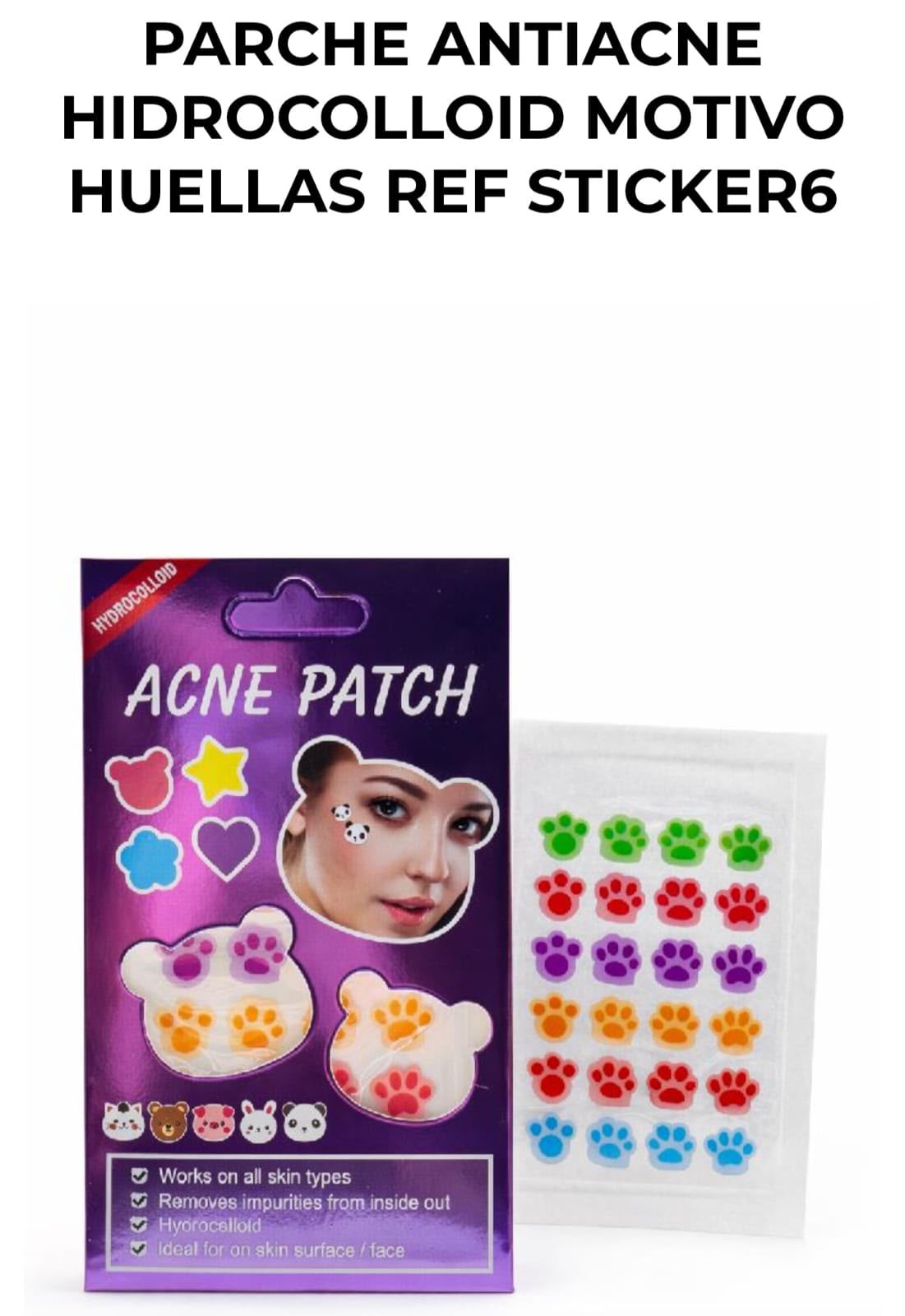 Parche antiacné huellitas