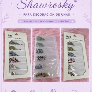 Piedras shawrosky para decoración  de uñas de colores