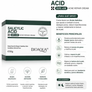 Crema facial de acido salicílico