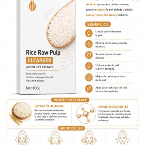 Limpiador de rostro arroz bioaqua
