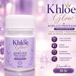 Acrílico trasparente khloe glow 30 mg