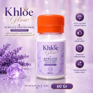 Acrílico trasparente khloe glow 60 ml