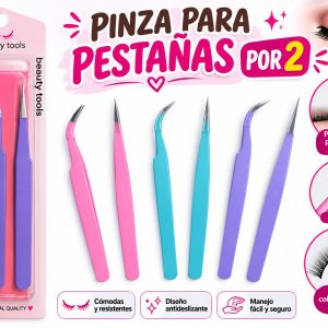 Pinza de pestañas por 2