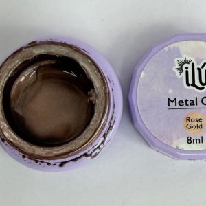 Gel metal ilu para lineas y figuras oro rosa