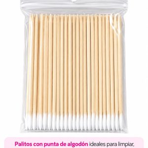 Palitos con punta de algodón por 100