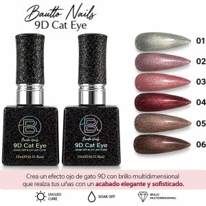 Ojo de gato bonita nail