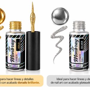 Liner dorado y plateado mombray