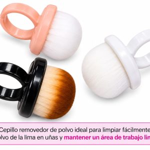Brocha en anillo para limpieza de uñas