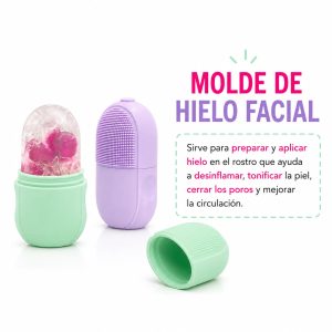 Molde de hielo facial
