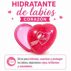 Brillo labial corazón
