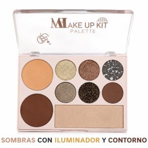 Paleta de sombras y contorno