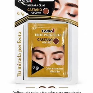 Tinte de cejas castaño oscuro papeleta
