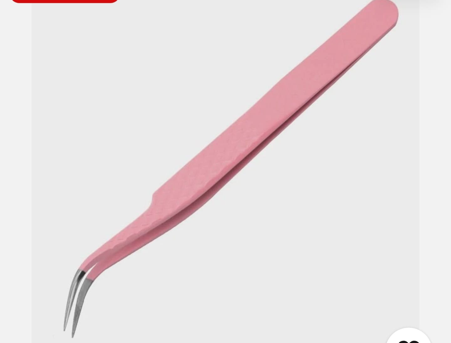 Pinza de pestañas curva