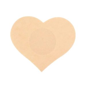 Tapa corazón pezón por 10