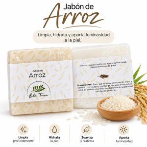 Jabon artesanal de arroz