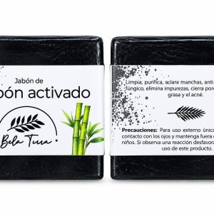 Jabon artesanal carbon activado