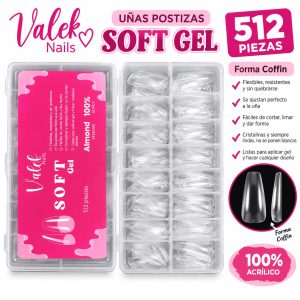 Soft gel valef nail coffin 512 und